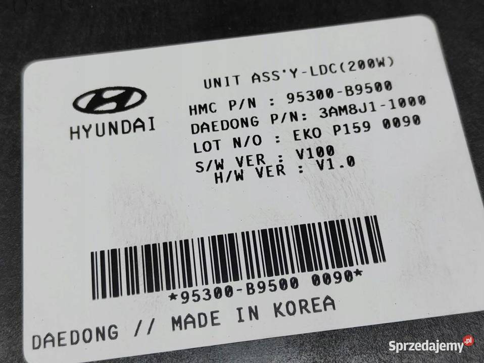 Sterownik ASSYLDC Hyundai i10 II 95300B9500 Czujniki i sterowniki wielkopolskie Pleszew