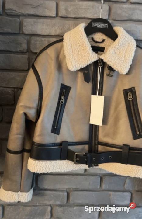 Kożuch zara s kożuszek brązowy/beżowy Warszawa
