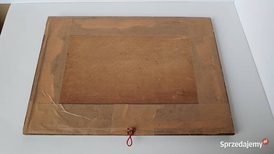 Stara akwarela sygnowana J Rommel 18811967 śląskie Dąbrowa Górnicza