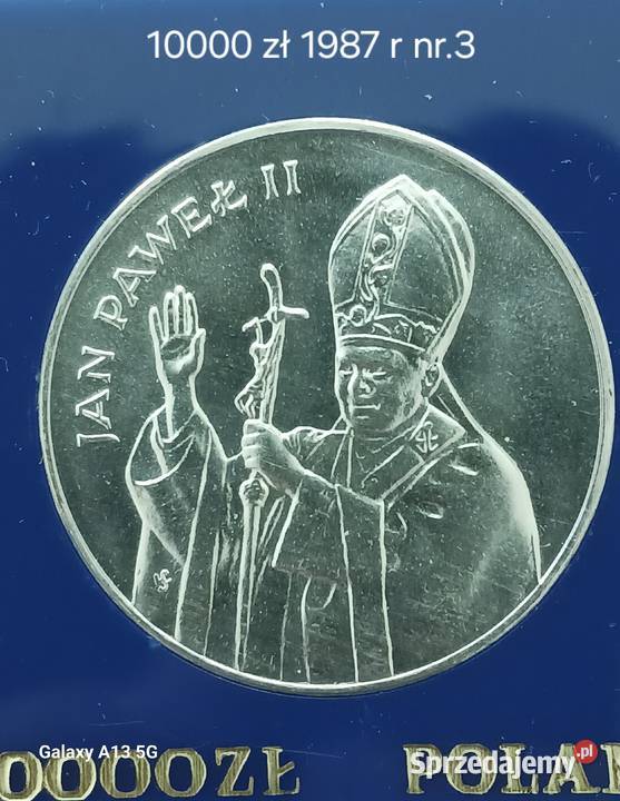 10 000 Jan Paweł II 1987 r 3 mennicze wielkopolskie