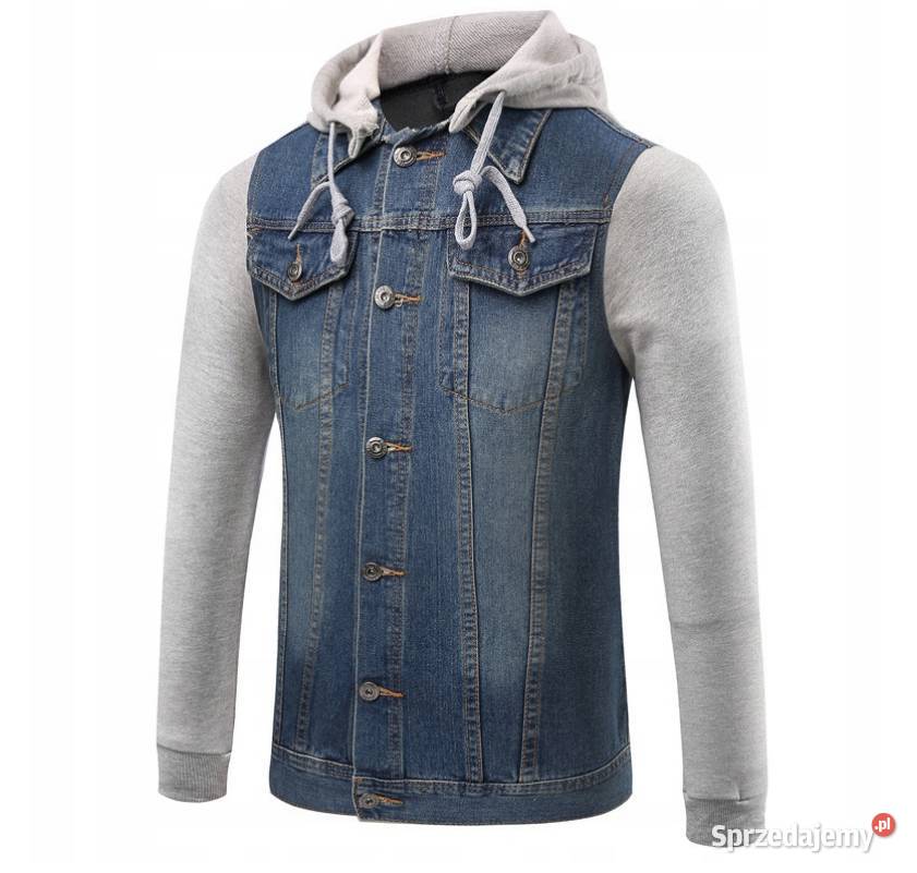 Bluza koszula katana jeansowa z odpinanym Sosnowiec