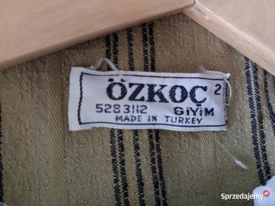 efektowna vintage bawełniana elegancka marynarka Paski Kielce