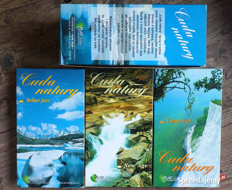 Cuda natury 3VHS Classical Mellow Jazz Age Filmy Kielce sprzedam