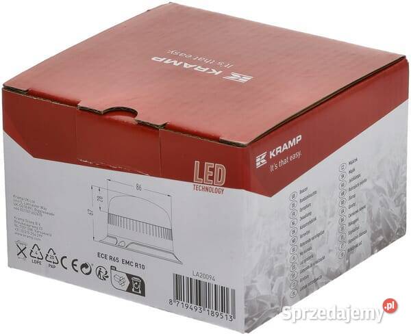 Lampa błyskowa LED niska 15W 1224V pomarańczowa Oświetlenie Kamionna