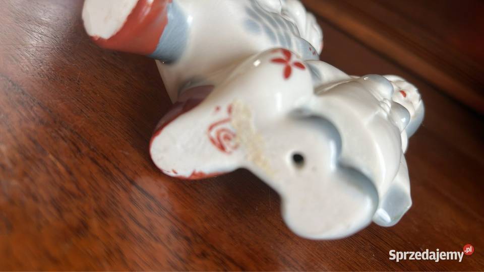 Figurka dzieci Eskimosów w zimowych strojach Antyki, Sztuka, Kolekcje Gdańsk