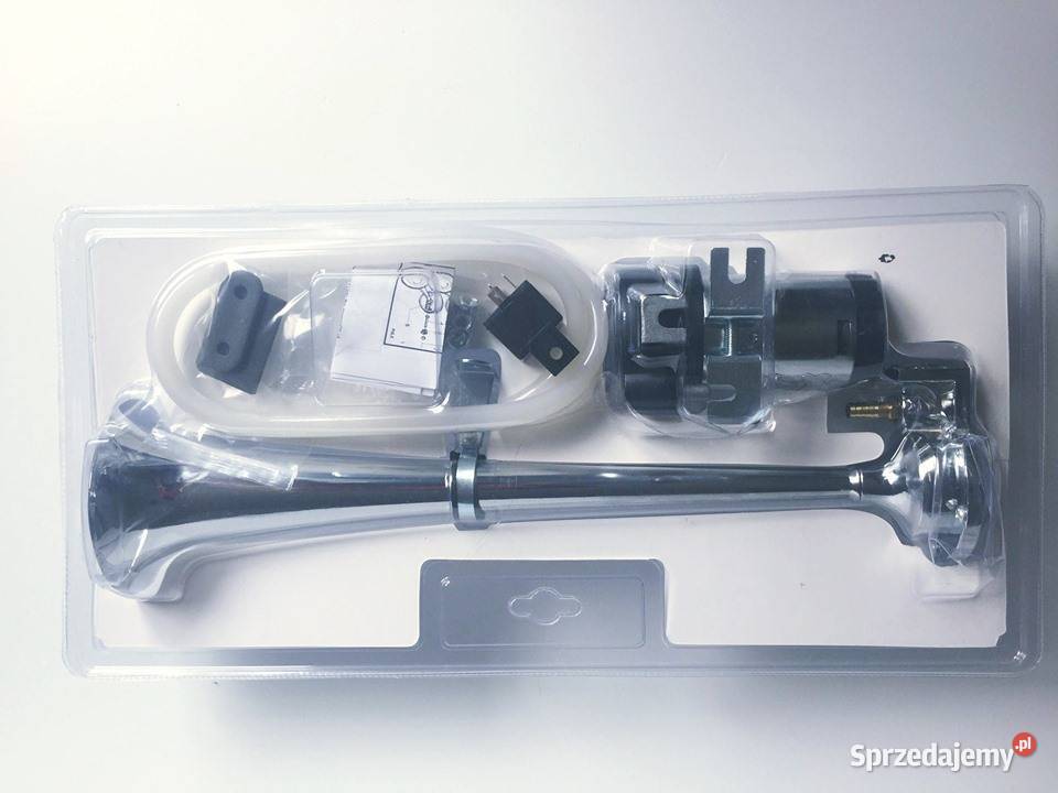 12V sygnał dźwiękowy TirKompresor Chromowany Pomiechówek sprzedam