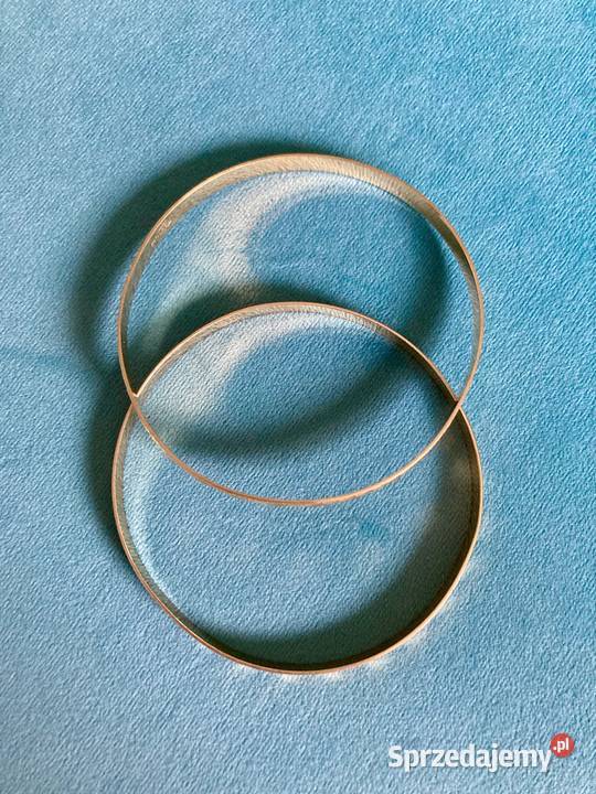 Komplet 2 złotych pięknych bransoletek złoto 14K Ozdoby