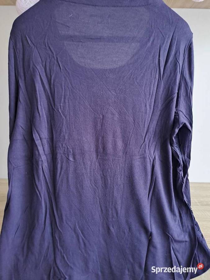 Bluzka fioletowa z koronką fioletowy