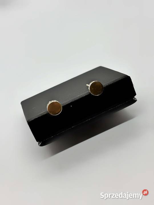 Złote kolczyki pr 585 096g Sztyft Kółka Elbląg sprzedam