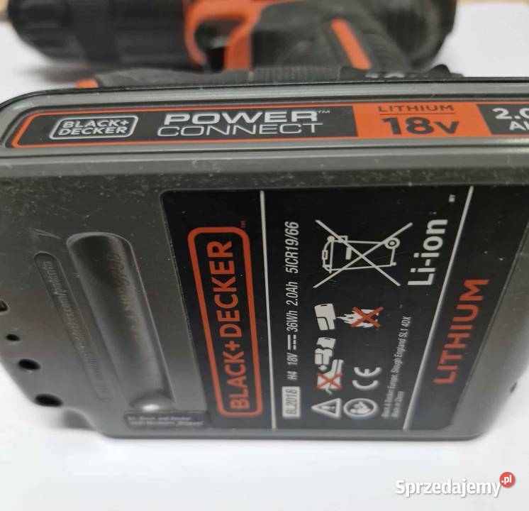 Wkrętarka BlackDecker zasilanie akumulatorowe 18 Łódź