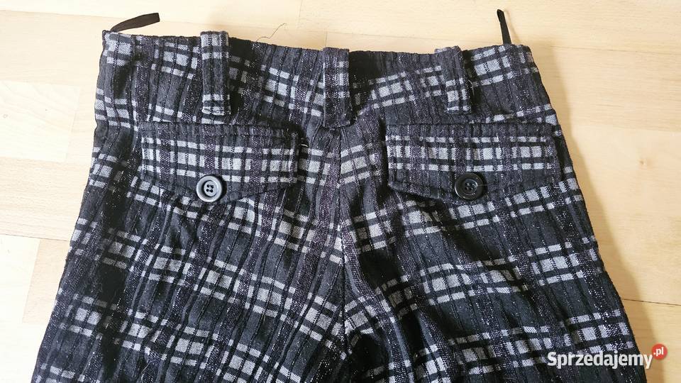 Spodnie w kratę FK 36 na niską osobę małopolskie Kraków