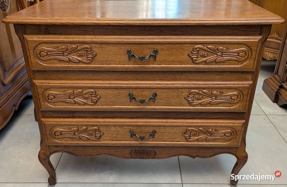 Dębowa komoda ludwikowskasklep Dąbrowa Górnicza śląskie