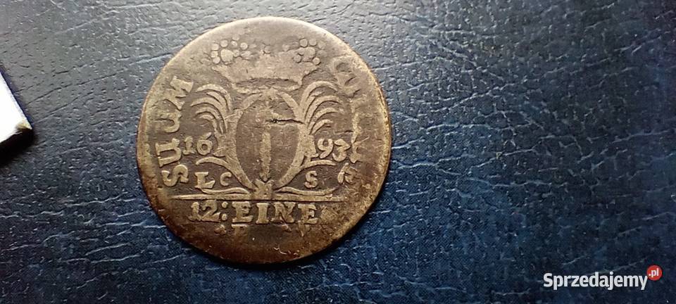Stare monety 112 talara 1693 Niemcy srebro Lesko