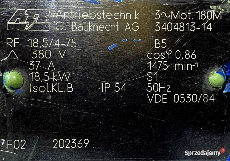 silnik elektryczny 185kW 1475obr 3fazowy kujawsko-pomorskie Pigża