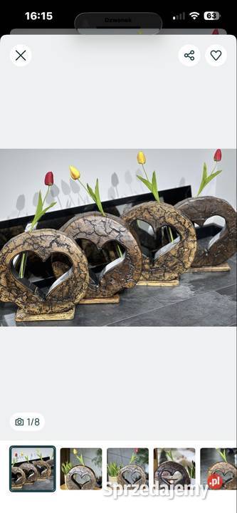 Drewniany Plaster orzech włoski z sercem Rybnik