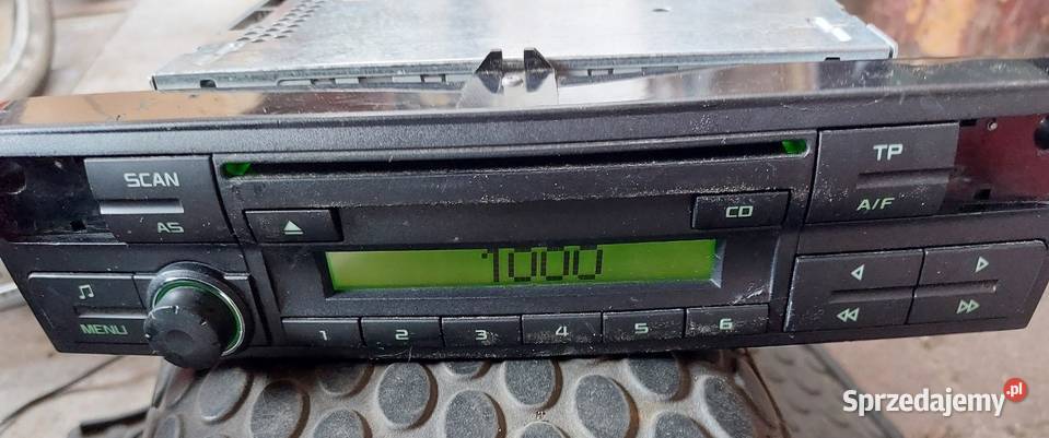 RADIO CD BLUES SKODA OCTAVIA 1Z0035152F BEZ KODU wyposażenie elektryczne Skwierzyna