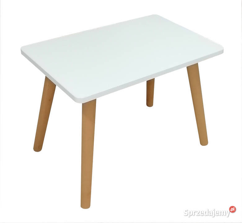 STÓŁ PROSTOKĄTNY 100 70 BIAŁY ŁAWA LAMINAT Tołkiny