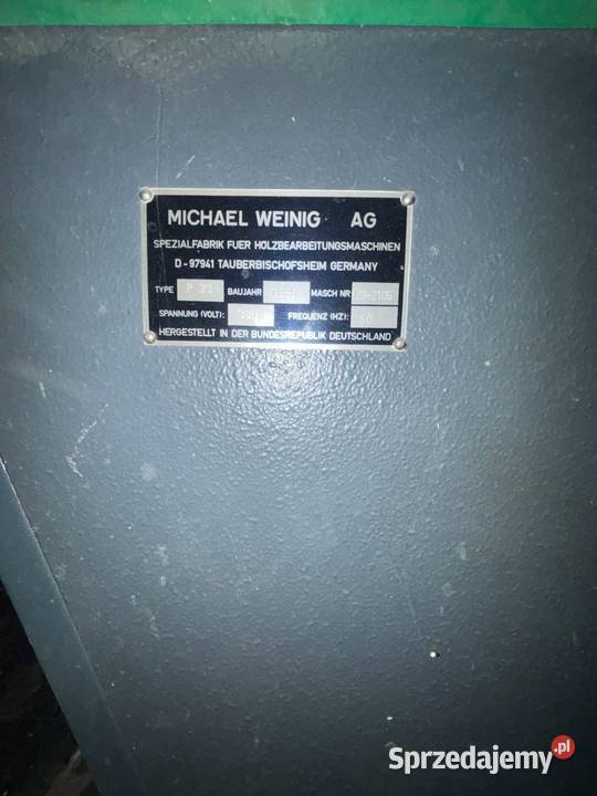 Strugarka czterostronna Weinig Profimat 23 Wejherowo