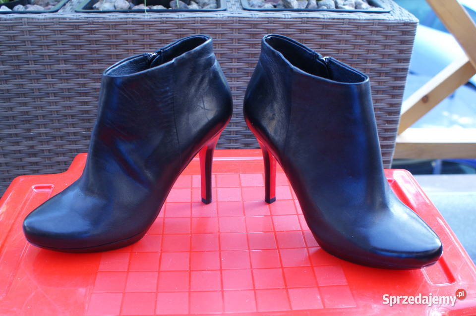 Buty Skórzane na Obcasie na Zamku39Okazja warmińsko-mazurskie Olsztyn