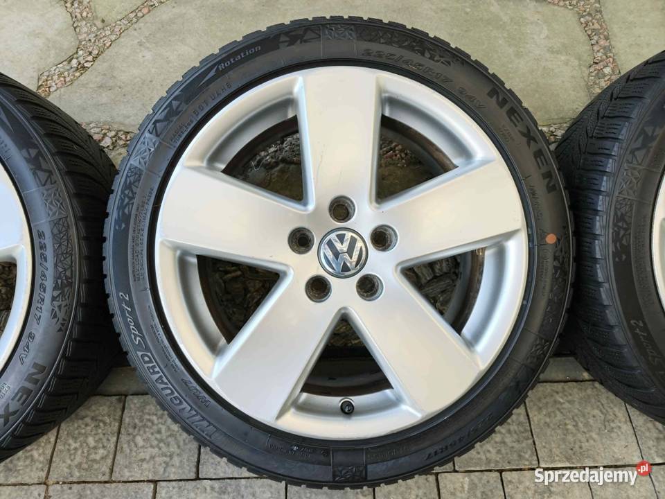 Alufelgi 17 5x112 opony 22545R17 VW Audi Seat
