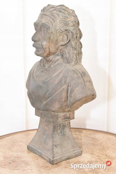 Albert Einstein Popiersie Fizyk Figura z Brązu Kraków