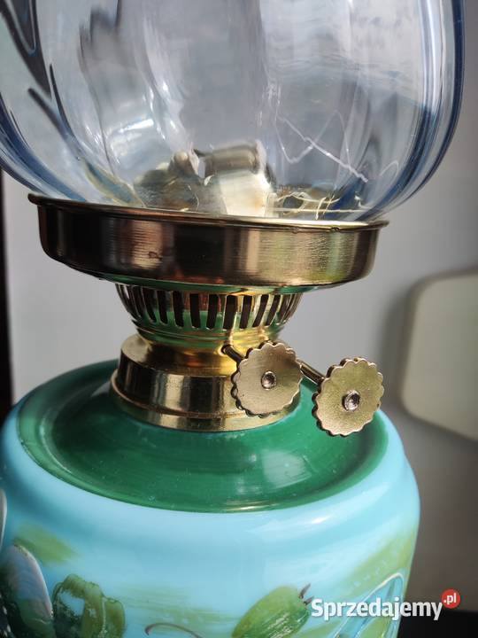 Angielska wiktoriańska lampa naftowa 882 Antyki sprzedam