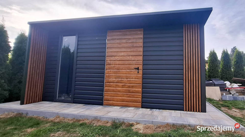 Schowek domek ogrodowy 4x4 antracyt dekor z wielkopolskie Jarocin