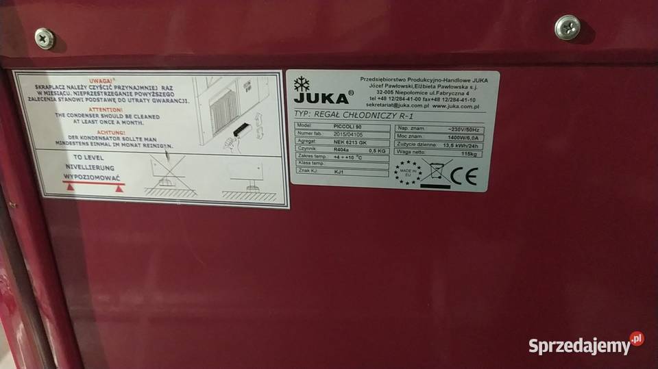 Regał chłodniczy Juka Piccoli R1 9070