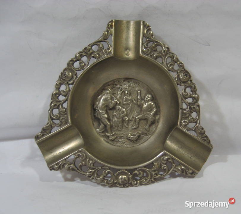 Stara Popielniczka Srebrna Antyki Warszawa