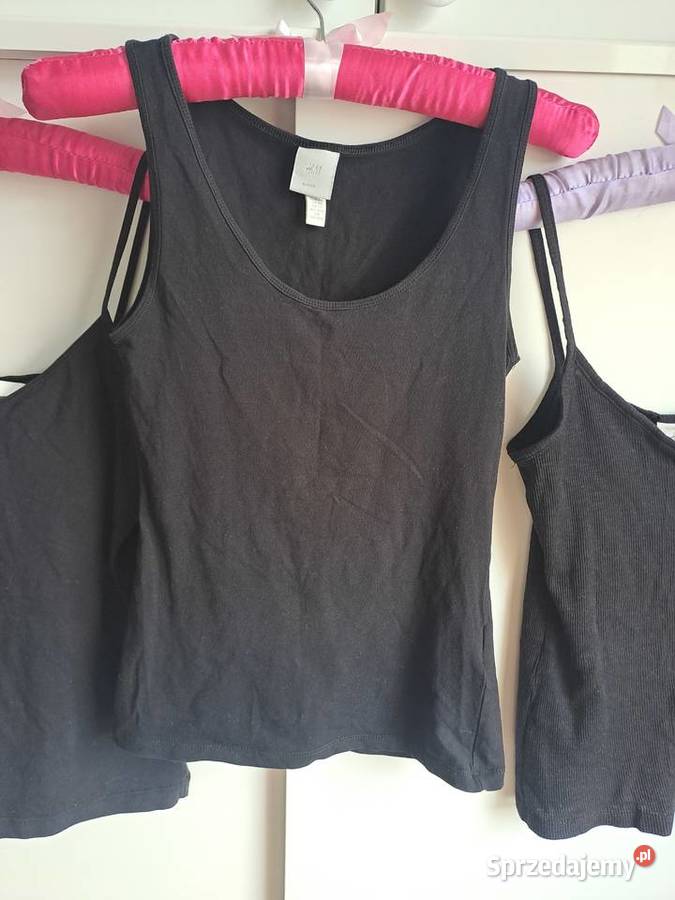3x HM Koszulka Top czarna XS mazowieckie Warszawa
