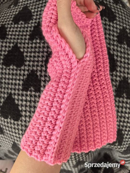 Mitenki rękawiczki bez palców handmade damskie Wrocław