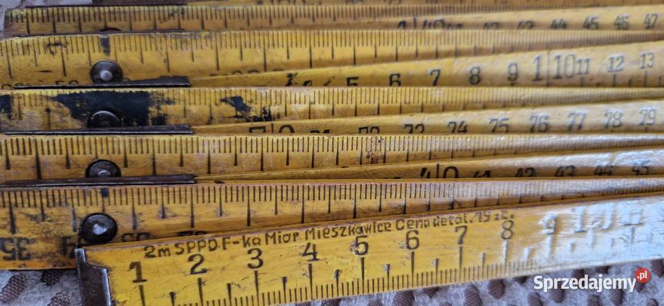 metr miarka drewniana PRL małopolskie Kraków sprzedam