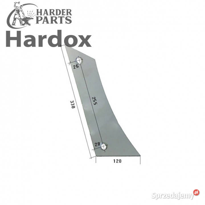 Pierś HARDOX VST1120P części do pługa GASSNER Suwałki