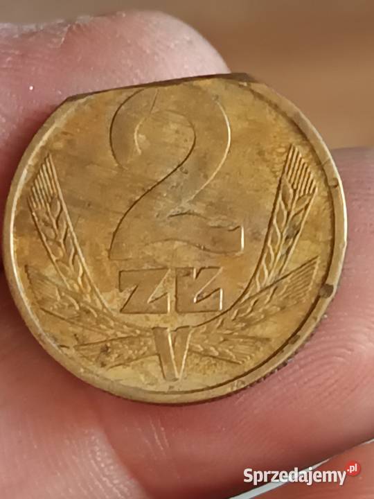 Sprzedam 2 złote 1985 odkrój blachy Numizmatyka Chełm