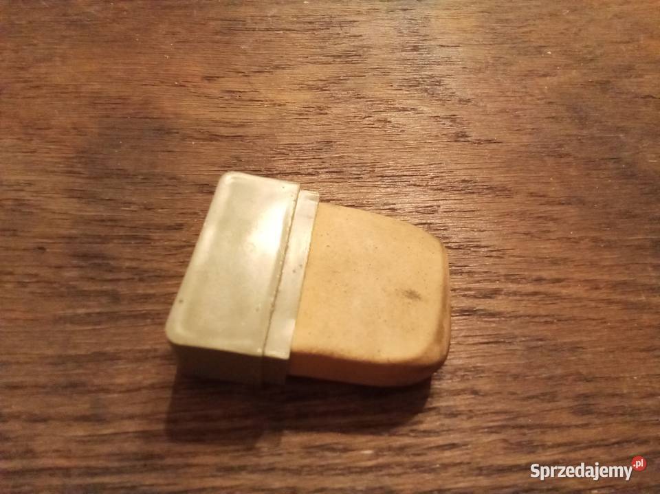 Gumka kreślarska zielona PRL Warszawa