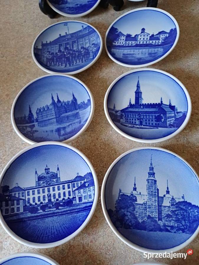 vintage miniaturowe talerzyki małopolskie