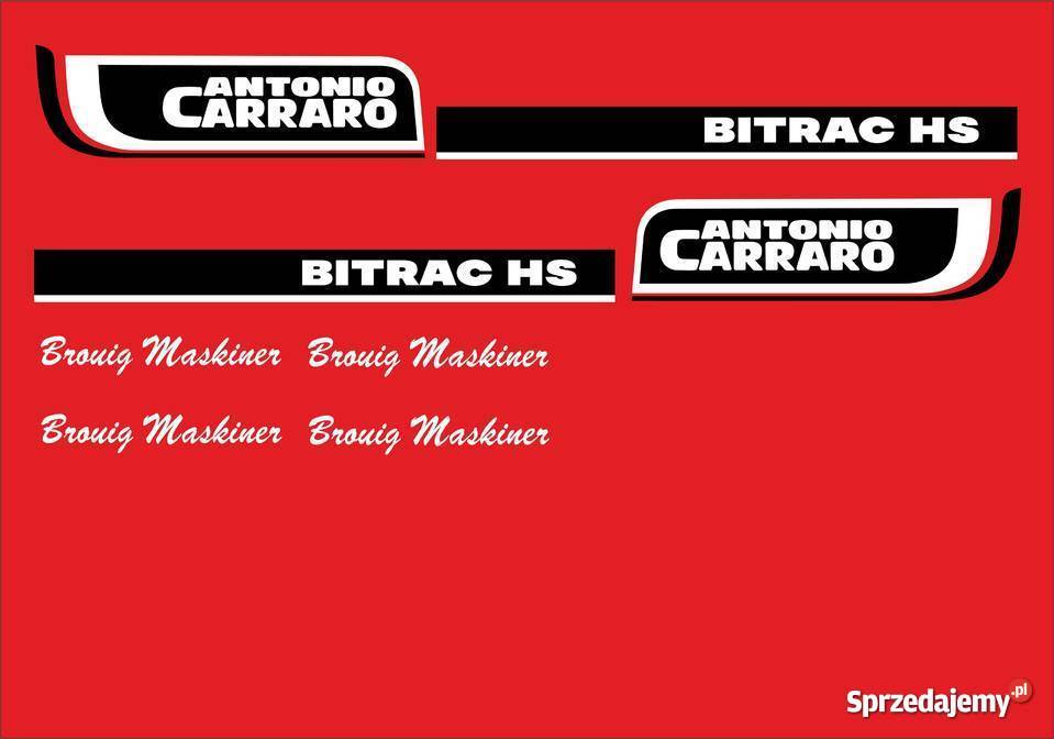 naklejki antonio carraro bitrac hs Pozostałe kujawsko-pomorskie Jeżewo