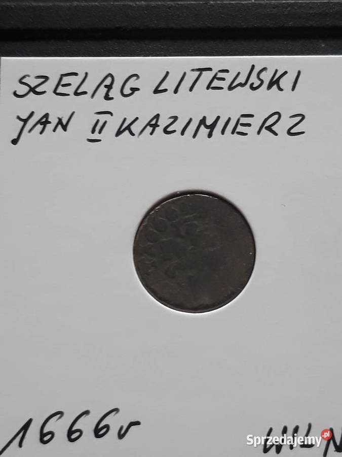 Szeląg Jan II Kazimierz 1666 r wielkopolskie Konin