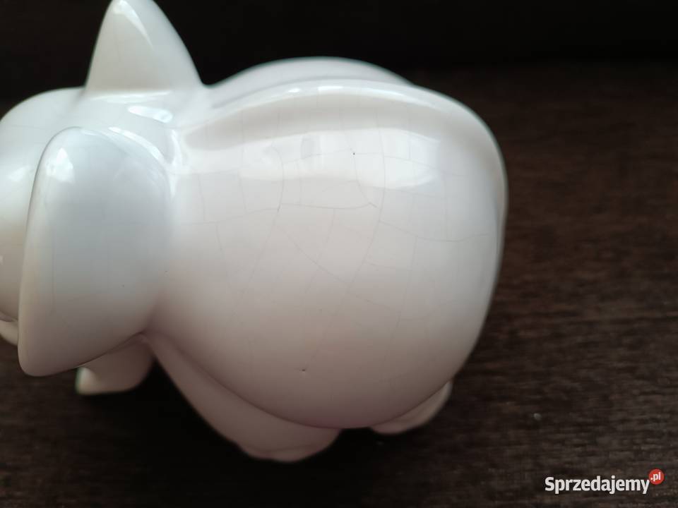 Kolekcjonerska figurka z kamionki duży słoń Szczyrk