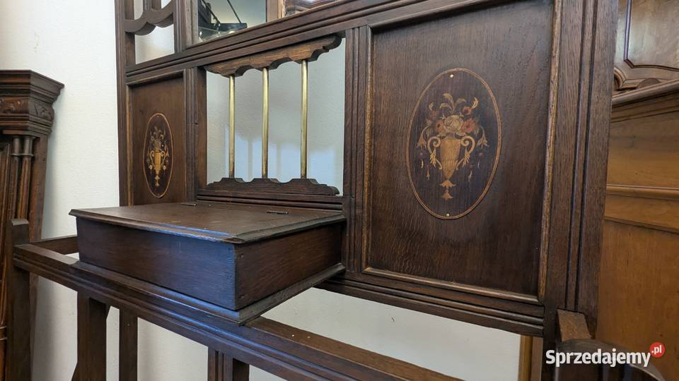 Piękna dębowa garderobawieszak secesyjnysklep Dąbrowa Górnicza sprzedam