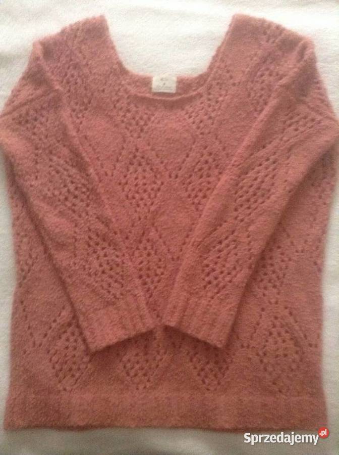 Rękodzieło ażurowy sweterek damski L Odzież damska