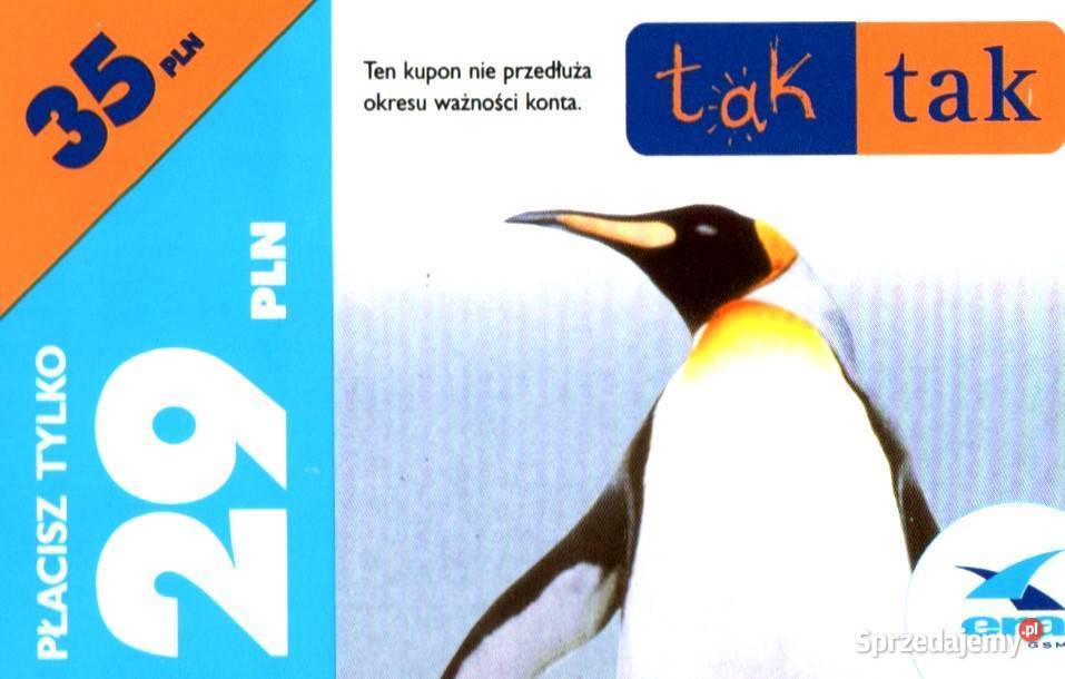 Karty doładowujące ERA TAK TAK Konin