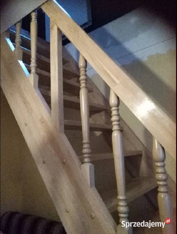 Schody drewniane bukowe używane Drzwi i okna małopolskie Kraków sprzedam