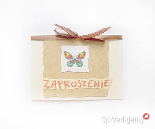 eko zaproszenia na rózne okazje motylki podkarpackie