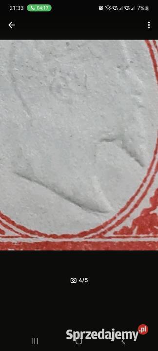 Znaczek 1850 Sardinia Franco Bollo 40c Emanuel Poznań