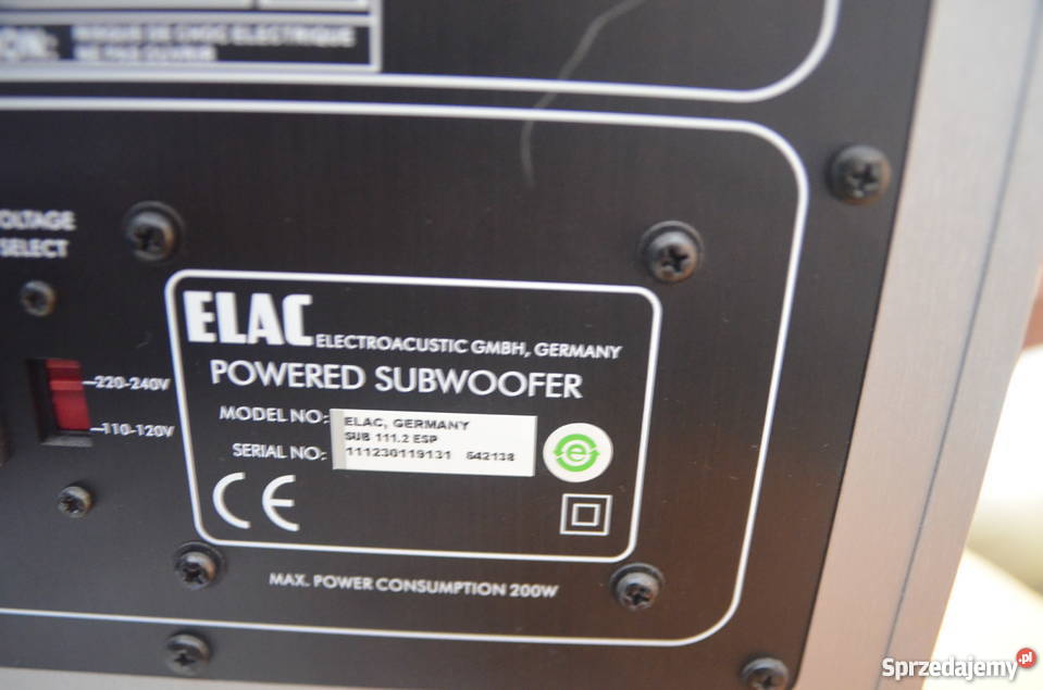 ELAC subwoofer sub 111.2 esp Gorzów Wielkopolski Sprzedajemy.pl