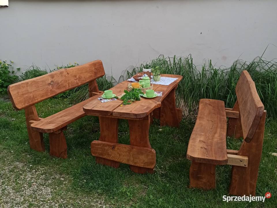 Meble ogrodowe z bali śląskie Woźniki