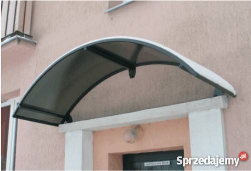 Aluminiowe daszki na dowolny wymiar kształt Pozostałe Piwniczna-Zdrój