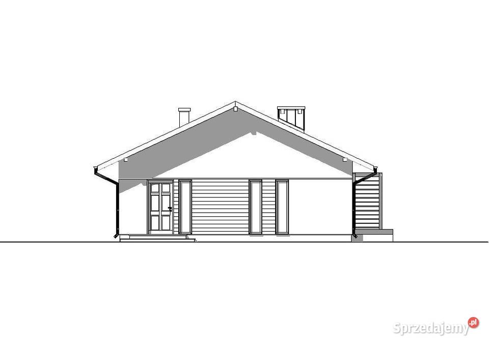 PROJEKT PROSTEGO PARTEROWEGO DOMU B656 PROJEKT Kraków sprzedam