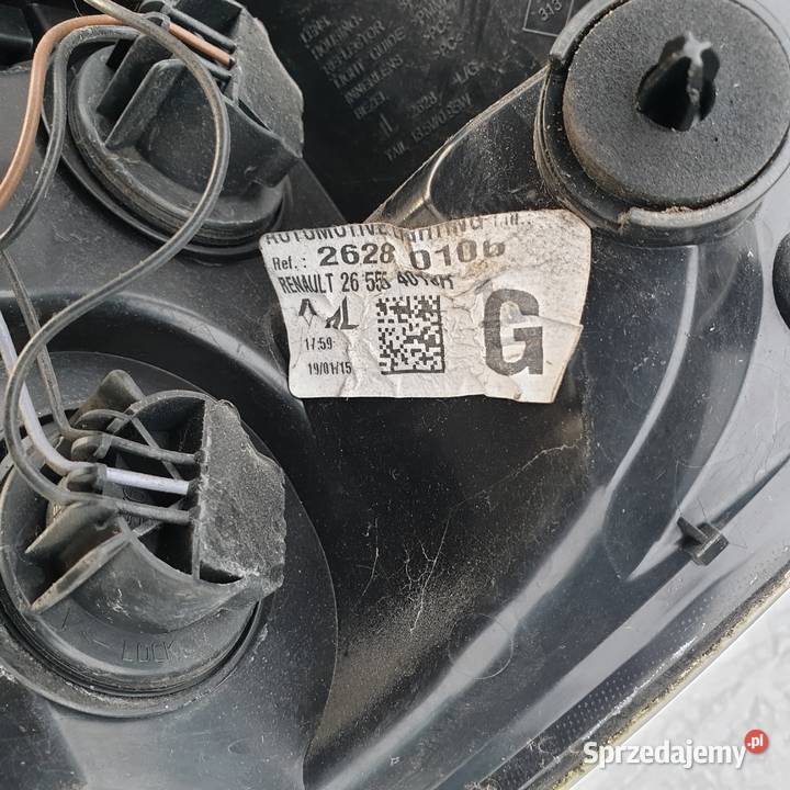 RENAULT ZOE LAMPA LEWA PRAWA TYL 265554013R kujawsko-pomorskie Łochowice sprzedam